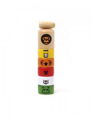 Inne Akcesoria Bape Baby Milo wooden game Męskie Kolorowe | 94735RSXW