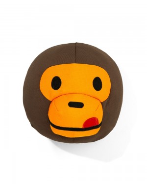 Inne Akcesoria Bape Milo Head plush toy Damskie Brązowe | 34819TIYP