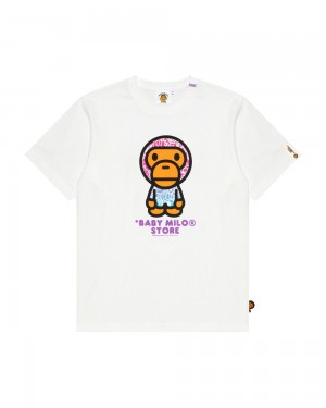 Koszulki Bape Baby Milo Damskie Białe | 29645WBXM