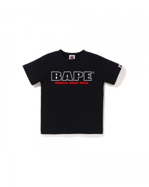 Najfatalniejszy Bape Logo Dziecięce Czarne | 27389RPLN