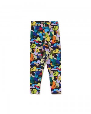 Spodnie Bape Multi Swim Leggings Dziecięce Kolorowe | 38254JLXW