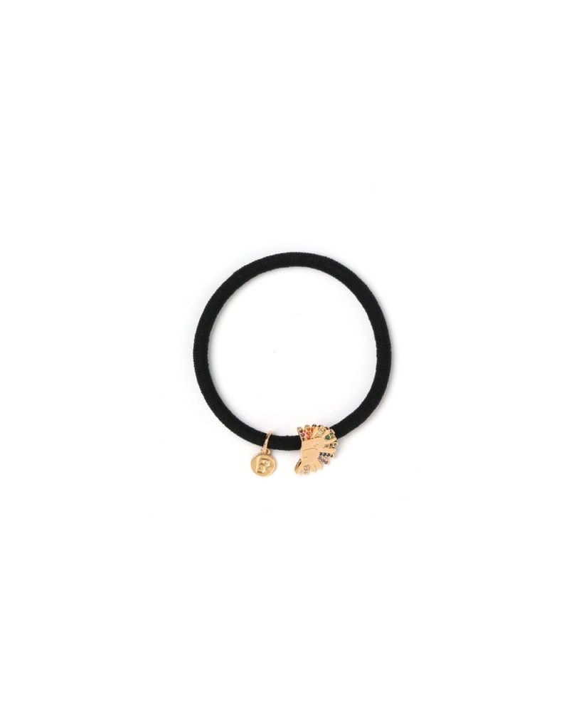 Akcesoria Do Włosów Bape logo hairband Damskie Czarne | 49821BUTE