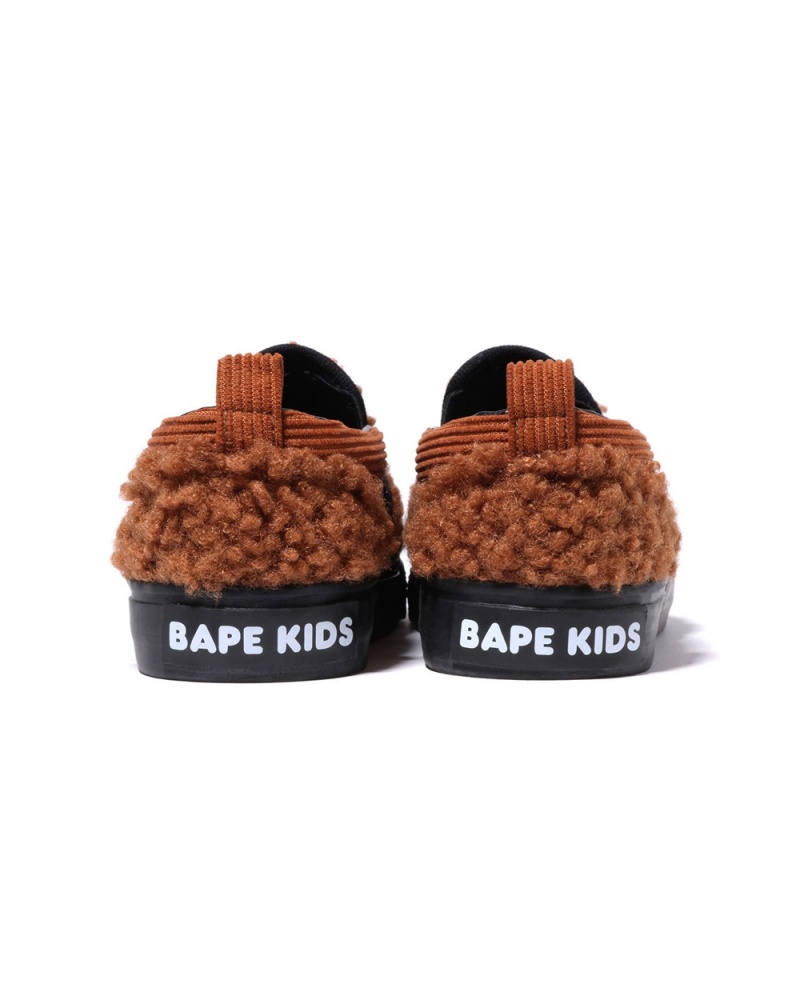 Buty Bape Baby Milo Boa Slip Ons Dziecięce Brązowe | 56732MQOI