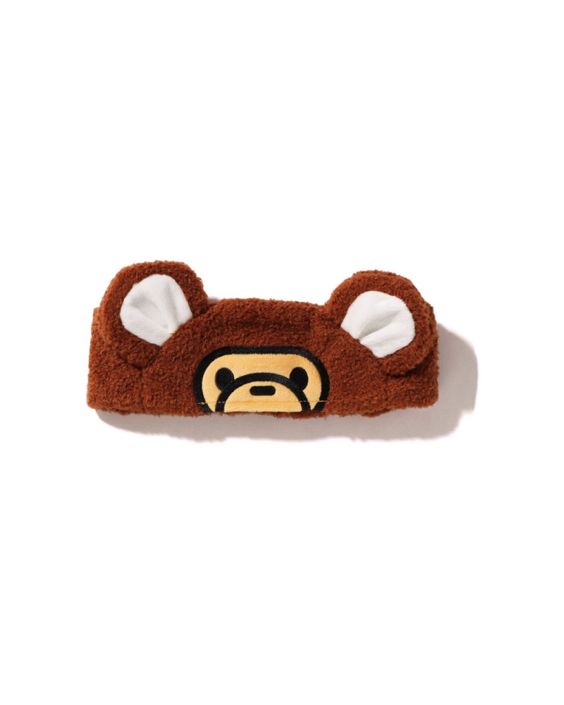 Inne Akcesoria Bape Baby Milo Bear Ear Boa Hairband Dziecięce Brązowe | 37061EDYO