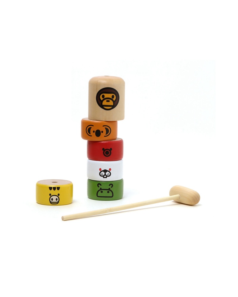 Inne Akcesoria Bape Baby Milo wooden game Męskie Kolorowe | 94735RSXW