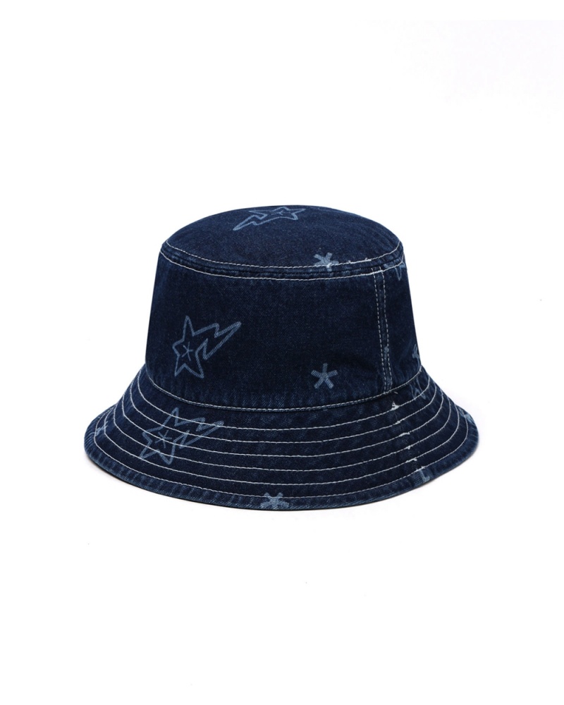 Kapelusz Bape STA denim bucket Damskie Niebieskie | 09432JUGF