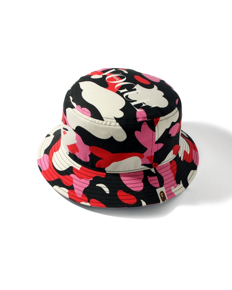 Kapelusz Bape X Vogue Bucket Damskie Czarne | 97463PLBH