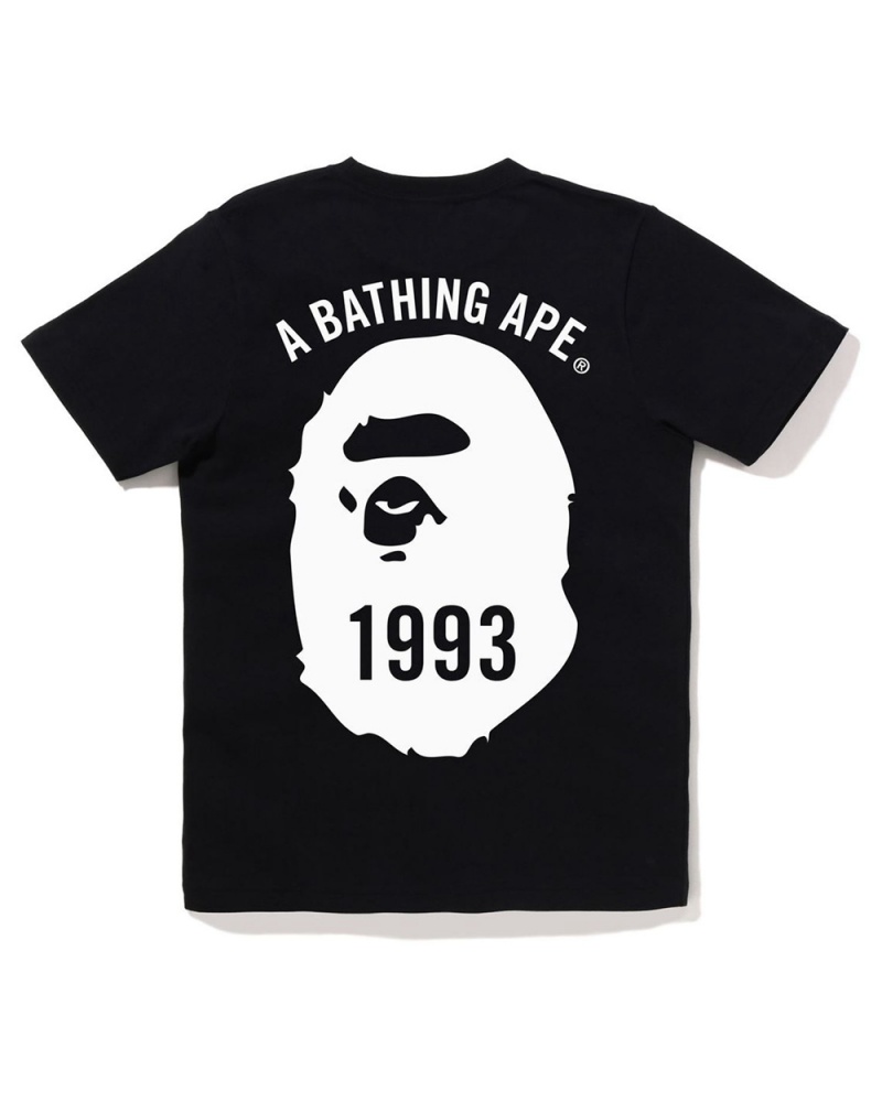 Koszulki Bape Ape Head One Point #4 Damskie Czarne | 57014BYJV