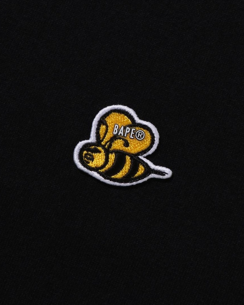 Koszulki Bape Bee One Point Męskie Czarne | 79145GQFJ