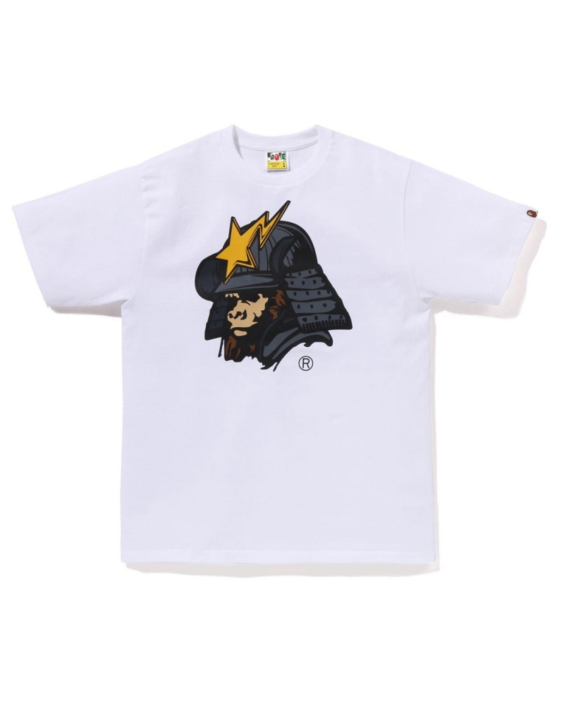 Koszulki Bape General Kabuto Męskie Białe | 71459QZHY