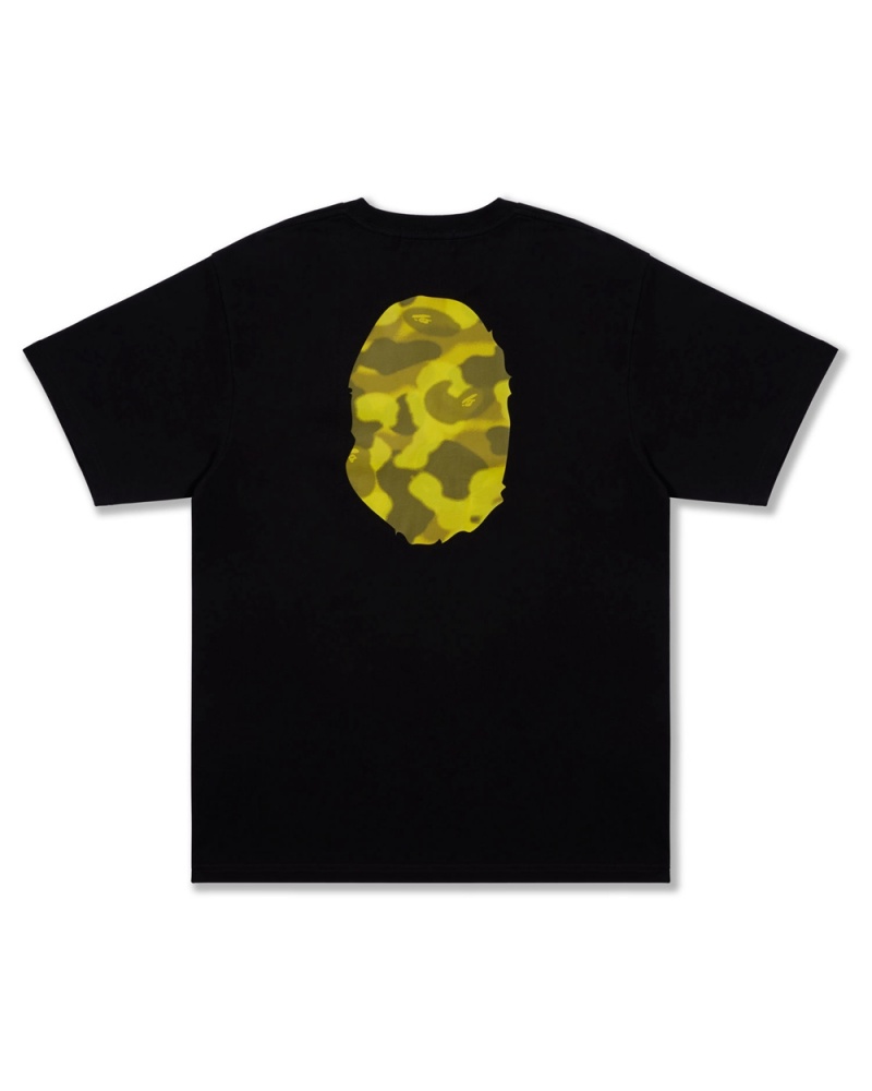 Koszulki Bape Radiation Big Ape Head Męskie Czarne | 62950FXZS