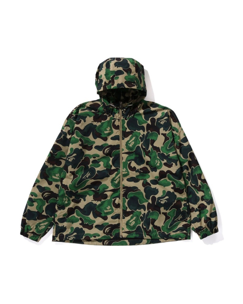 Kurtki Bape Art Lekkie Hoodie Męskie Zielone | 46027DCUL