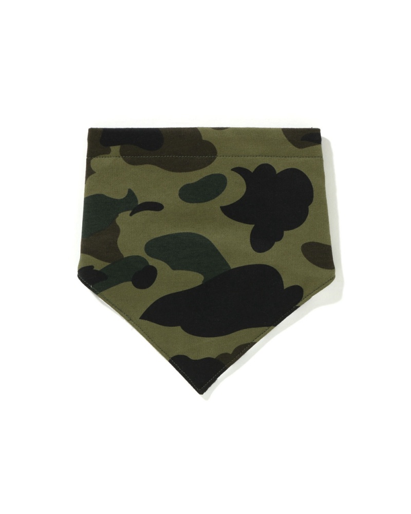 Najfatalniejszy Bape 1st Bandana Bib Dziecięce Zielone | 48325ZEWN