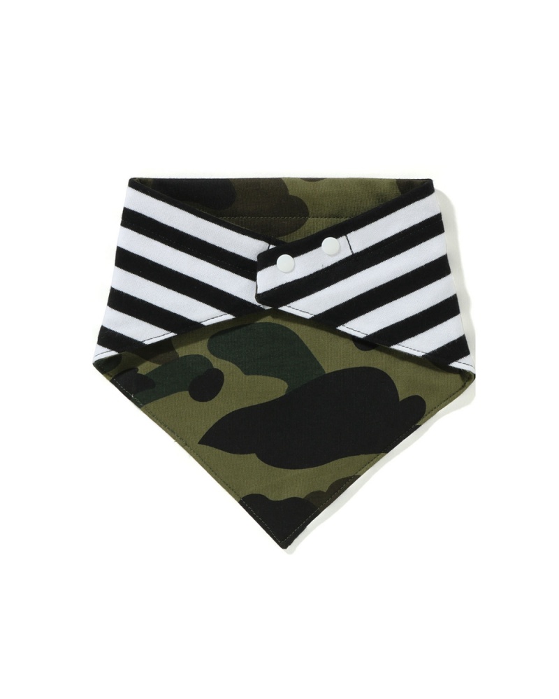 Najfatalniejszy Bape 1st Bandana Bib Dziecięce Zielone | 48325ZEWN