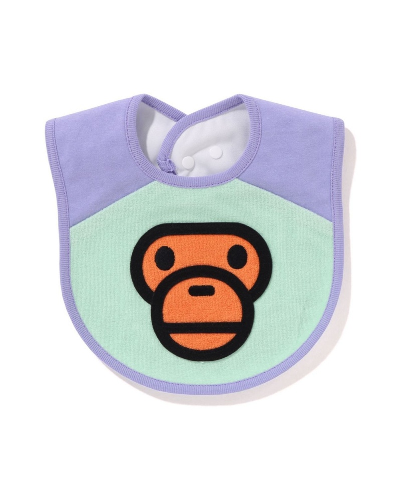 Najfatalniejszy Bape Babies Baby Milo Pile Bib Dziecięce Fioletowe | 70254LFTO