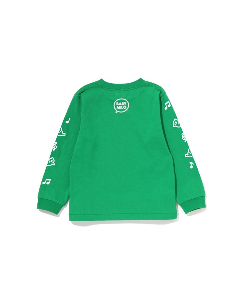 Najfatalniejszy Bape Baby Milo Speech Balloon L/S #2 Dziecięce Mięta | 81934NZXF