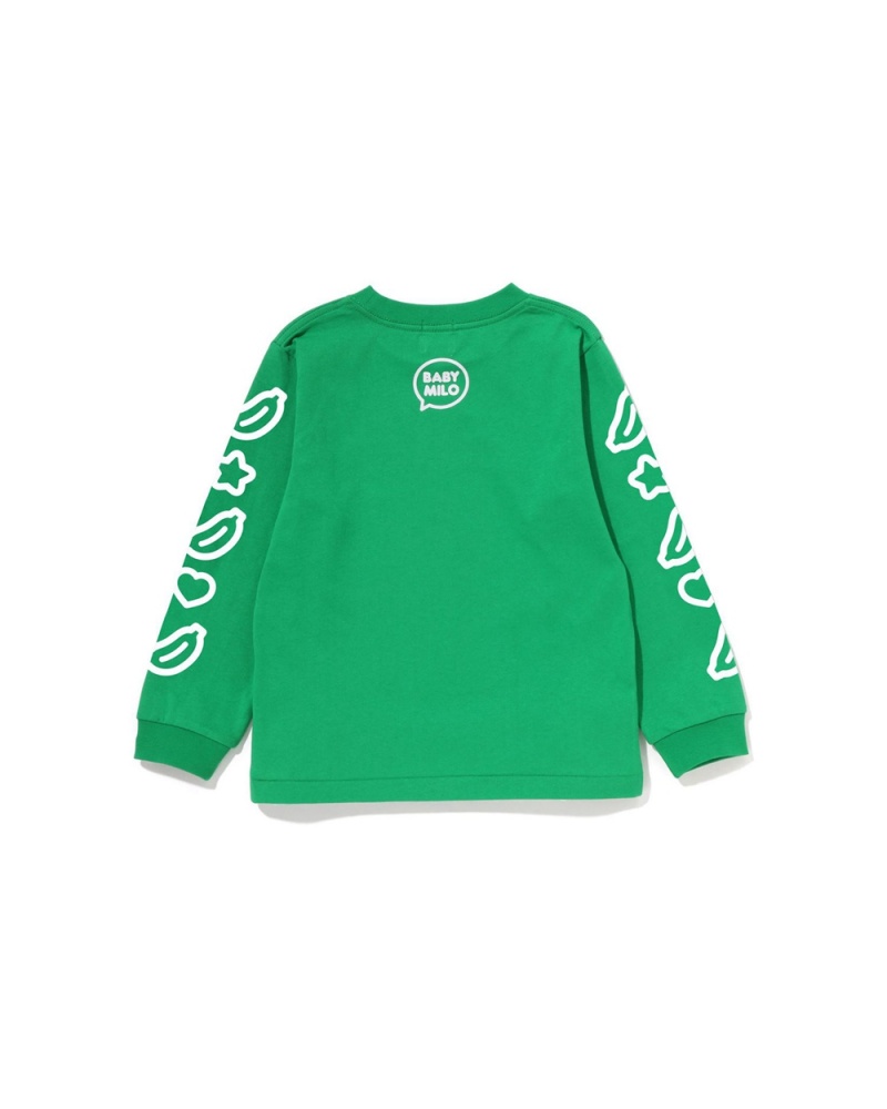 Najfatalniejszy Bape Baby Milo Speech Balloon L/S #1 Dziecięce Mięta | 28493HGEQ