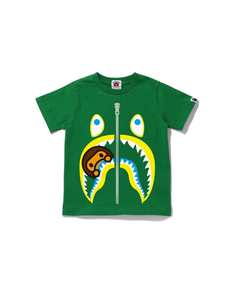 Najfatalniejszy Bape Milo Shark Dziecięce Zielone | 20497KNMF