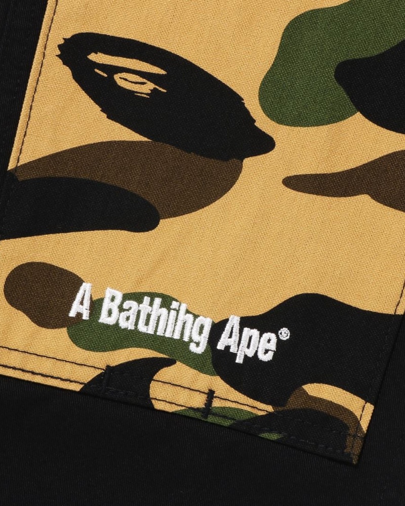 Spodnie Bape 1st Painter Jr Dziecięce Czarne | 80621SAFJ