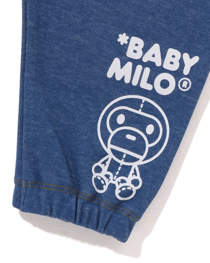 Spodnie Bape Babies Milo Toy Dziecięce Niebieskie | 61784CWLB