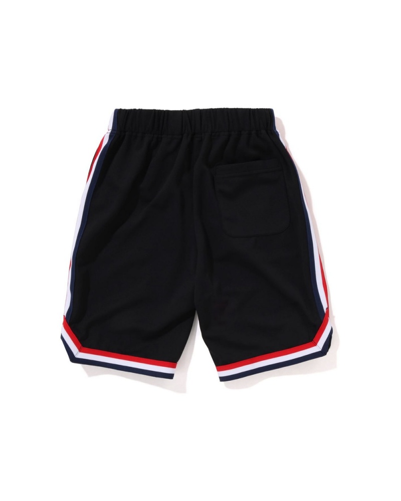 Spodnie Bape Multi Print Basketball Shorts Dziecięce Czarne | 43267PSYC