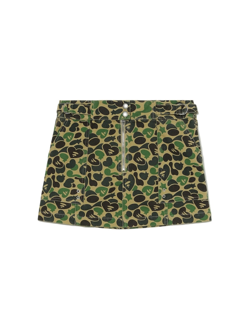 Sukienka Bape Pattern mini Damskie Beżowe | 40951KLPF