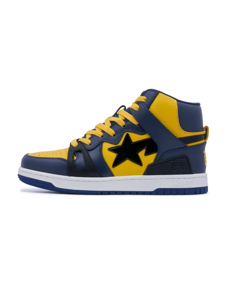 Trampki Bape STA 93 HI Męskie Granatowe Niebieskie | 87549UBKL